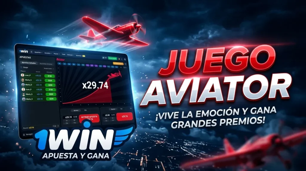 Juego Aviator de 1Win LAT